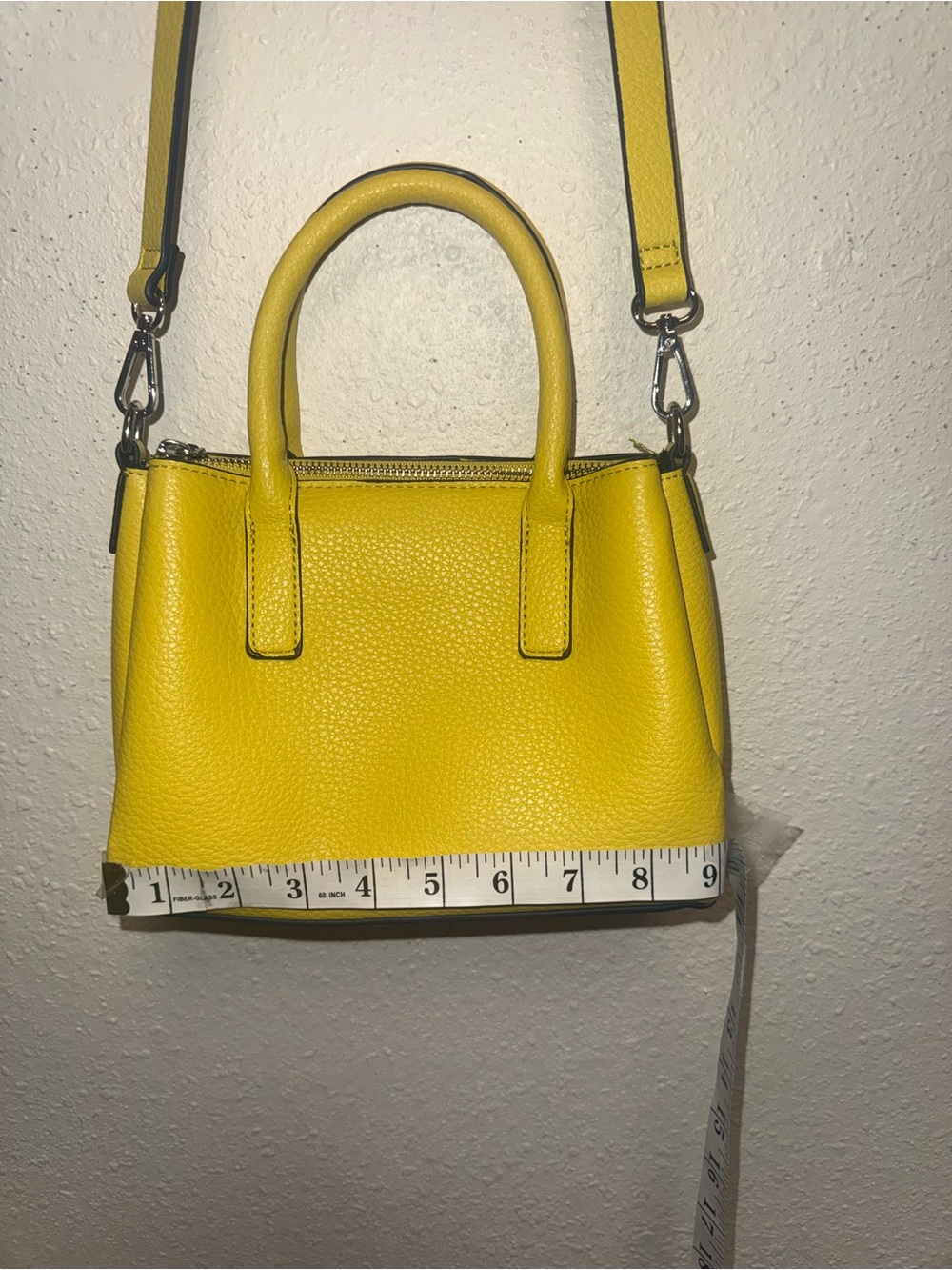 Parfois Yellow Leather crossbody bag with Detachable Strap - Picture 6 of 8